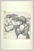 Theophile Steinlen la tricoteuse study 3284 Art A4 Photo Print
