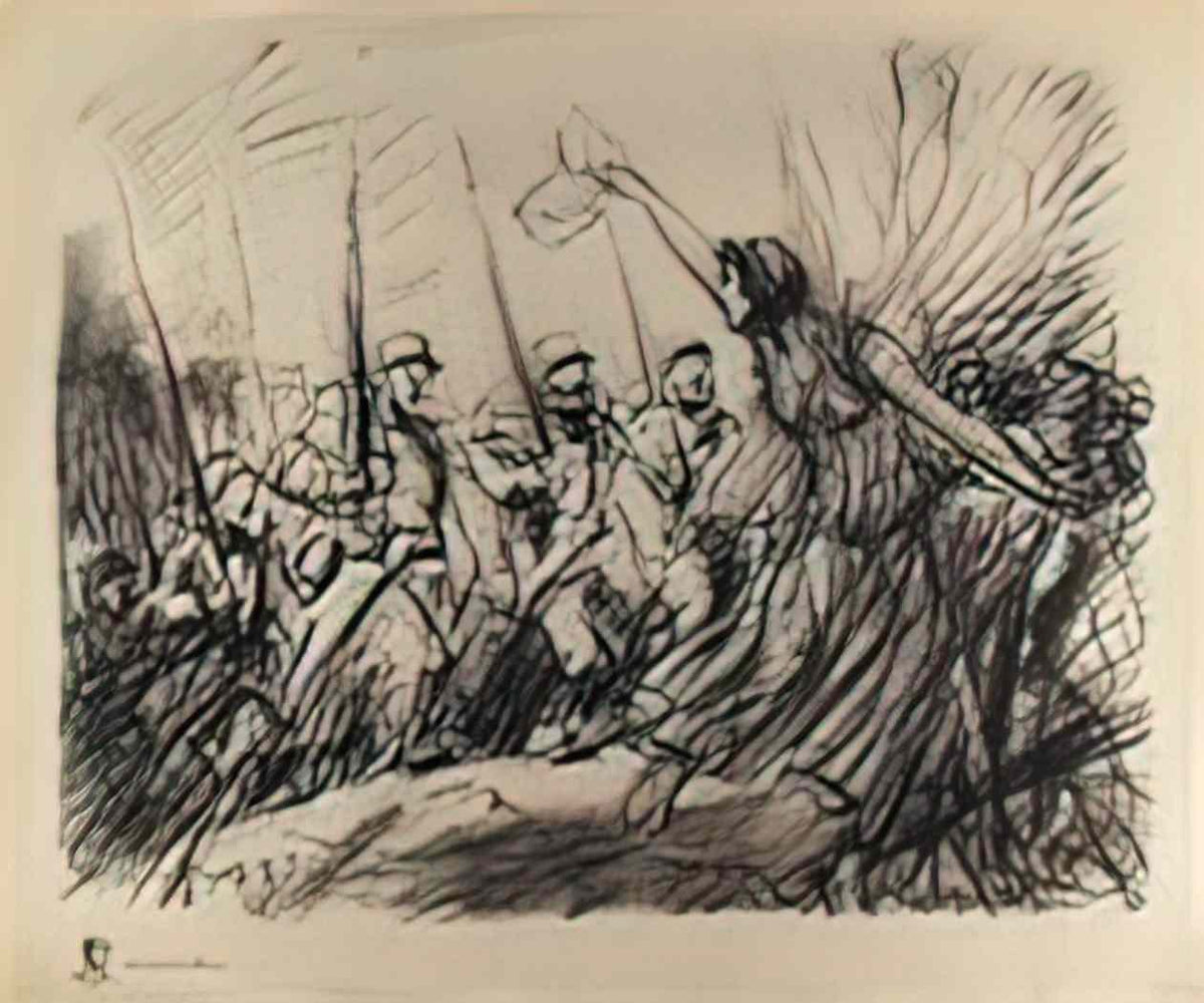 Theophile Steinlen la victoire en chantant Art A4 Photo Print