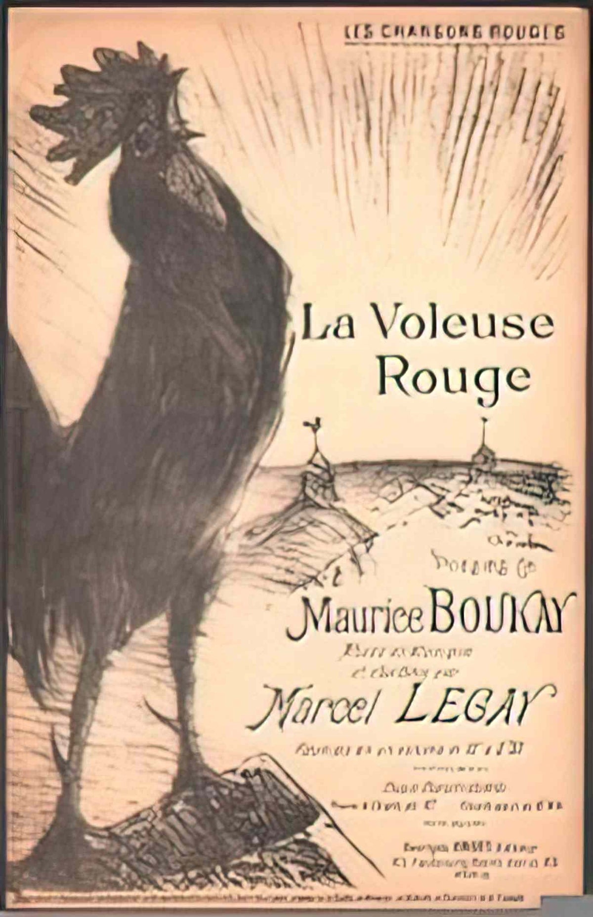 Theophile Steinlen la voleuse rouge Art A4 Photo Print