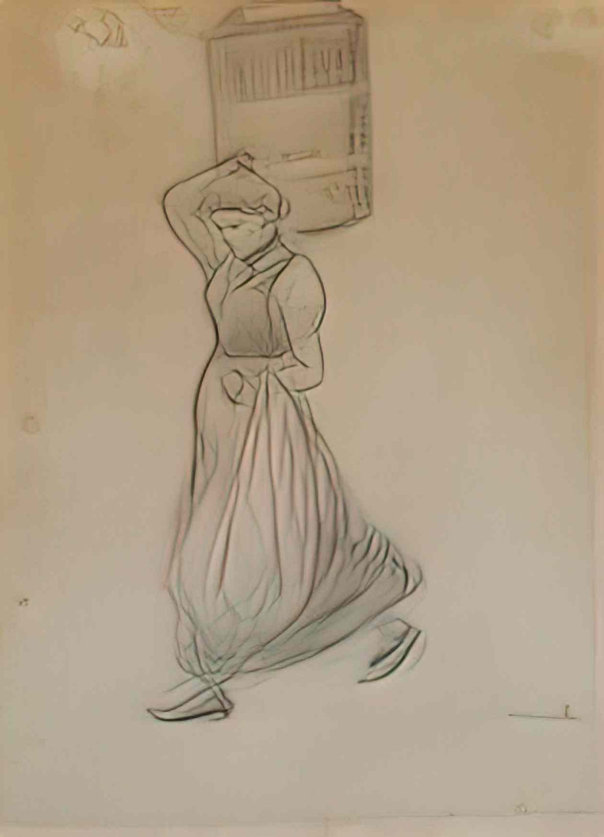 Theophile Steinlen laundress Art A4 Photo Print