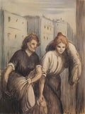 Theophile Steinlen laundresses 1897 Art A4 Photo Print