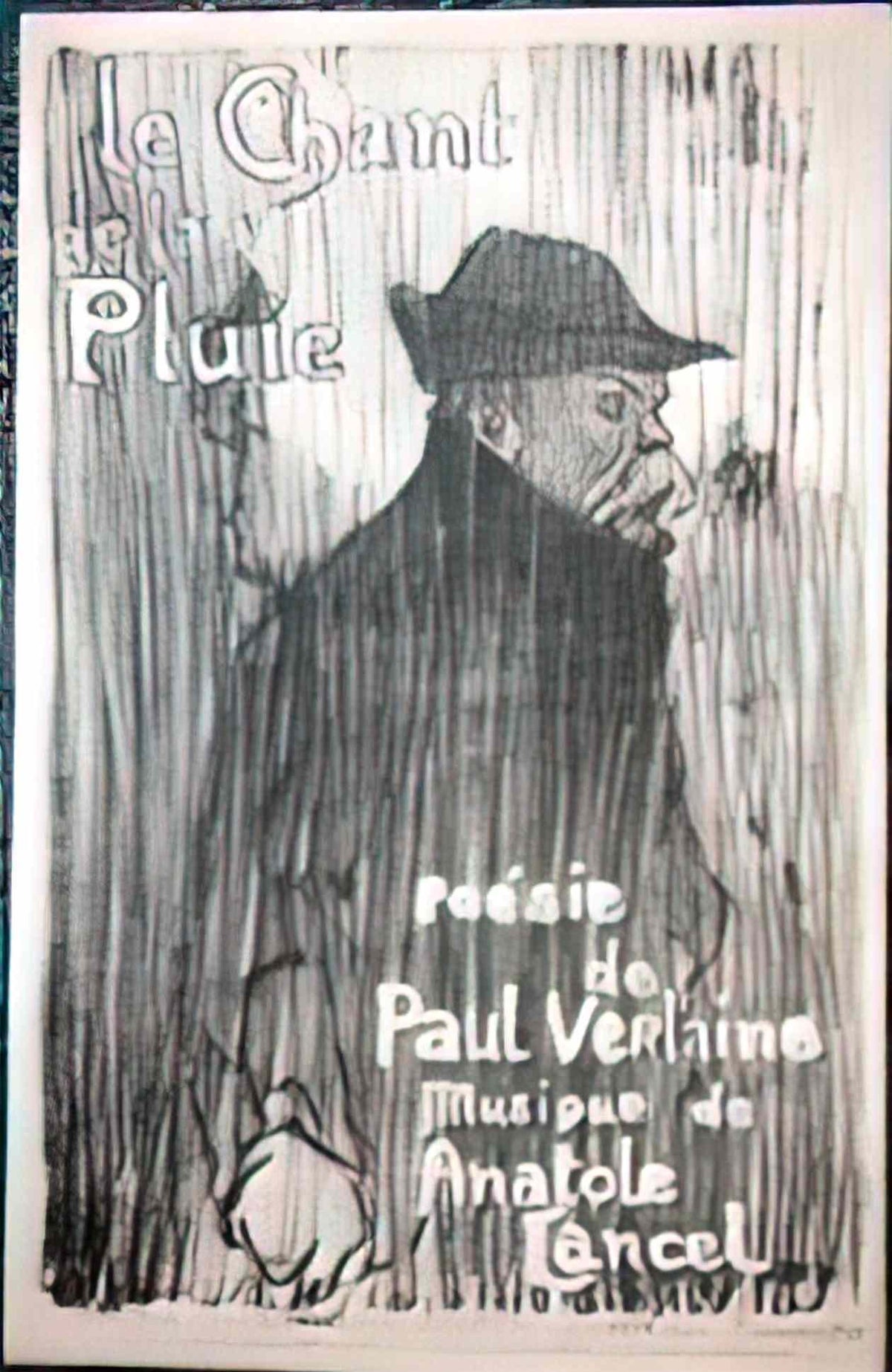 Theophile Steinlen le chant de la pluie Art A4 Photo Print
