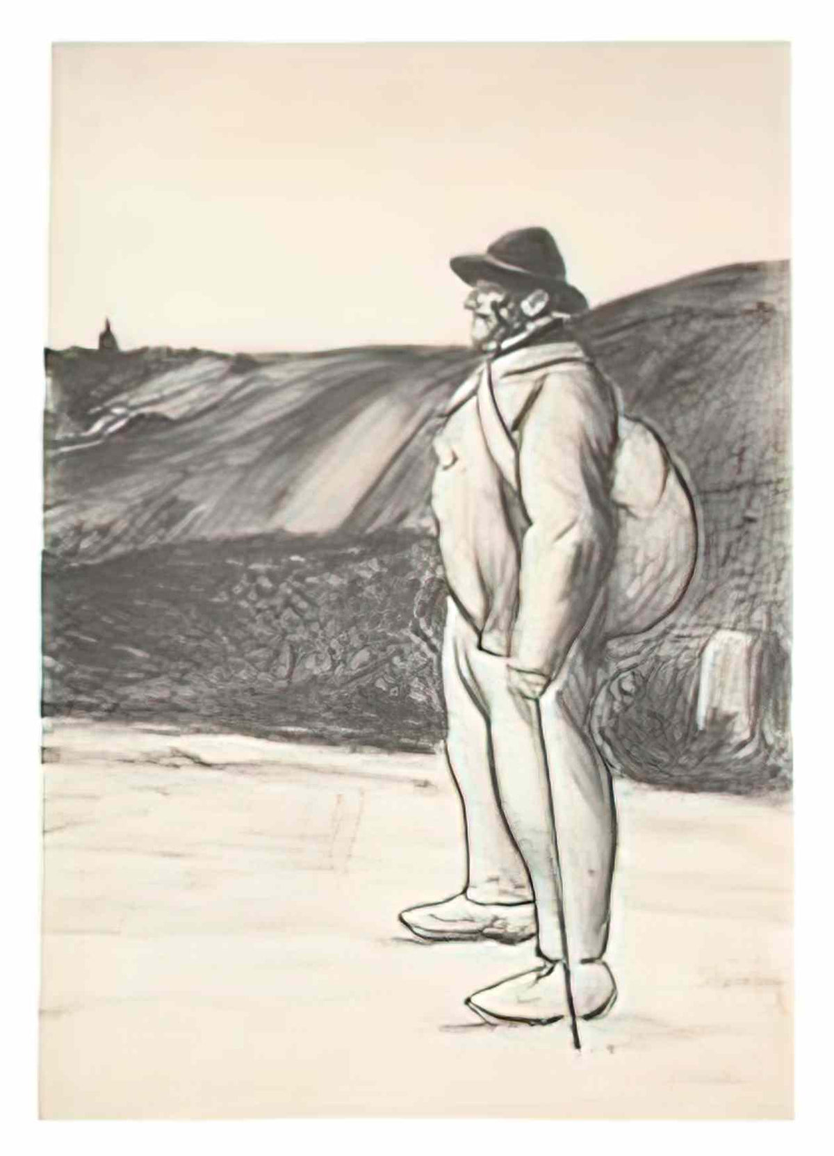 Theophile Steinlen le chemineau 1897 Art A4 Photo Print