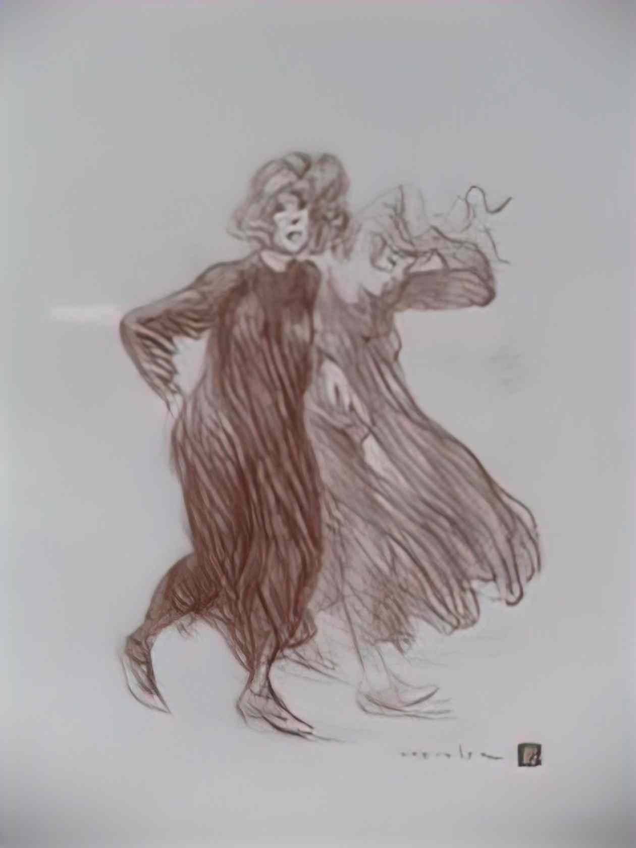 Theophile Steinlen le coup de vent 1905 1 Art A4 Photo Print