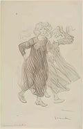 Theophile Steinlen le coup de vent 1905 Art A4 Photo Print