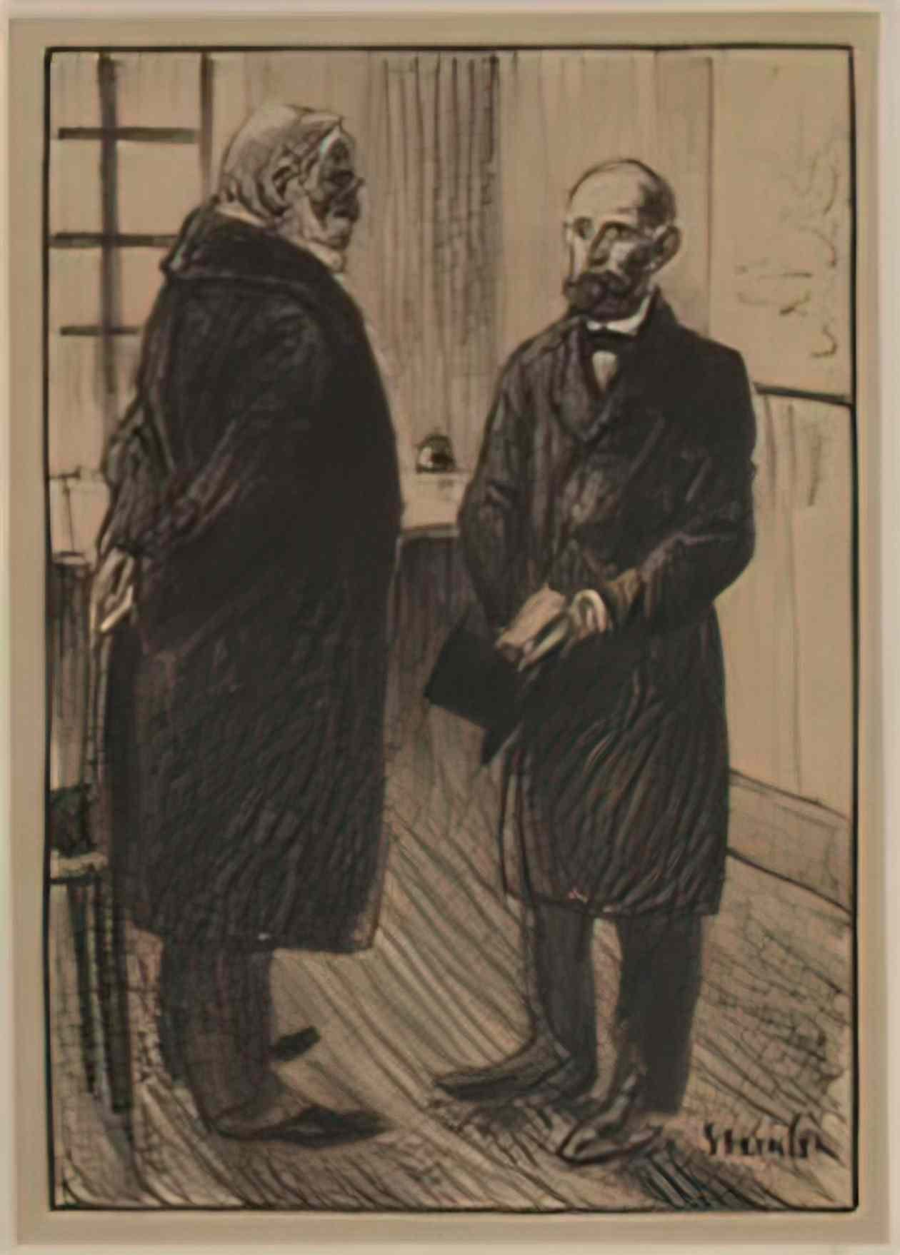 Theophile Steinlen le directeur 1907 Art A4 Photo Print