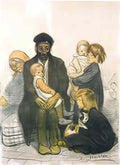 Theophile Steinlen le locataire 1913 Art A4 Photo Print