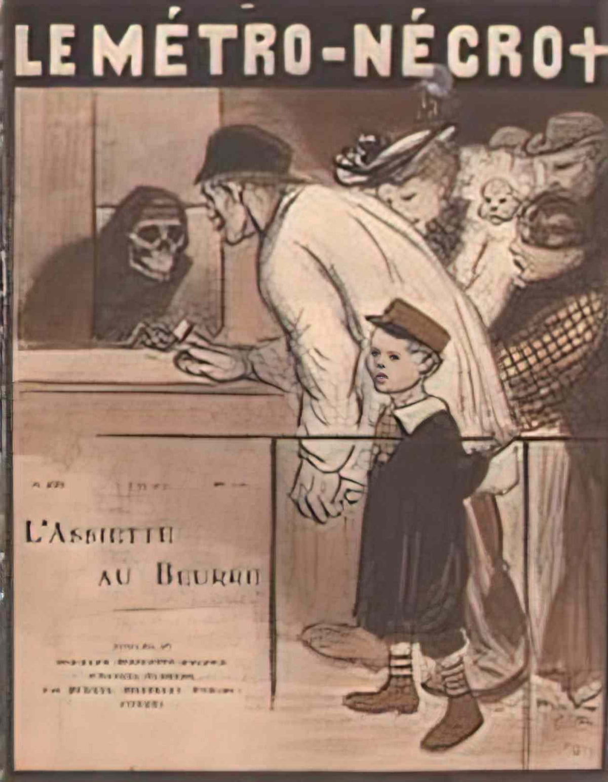 Theophile Steinlen le metro necro 1903 2 Art A4 Photo Print