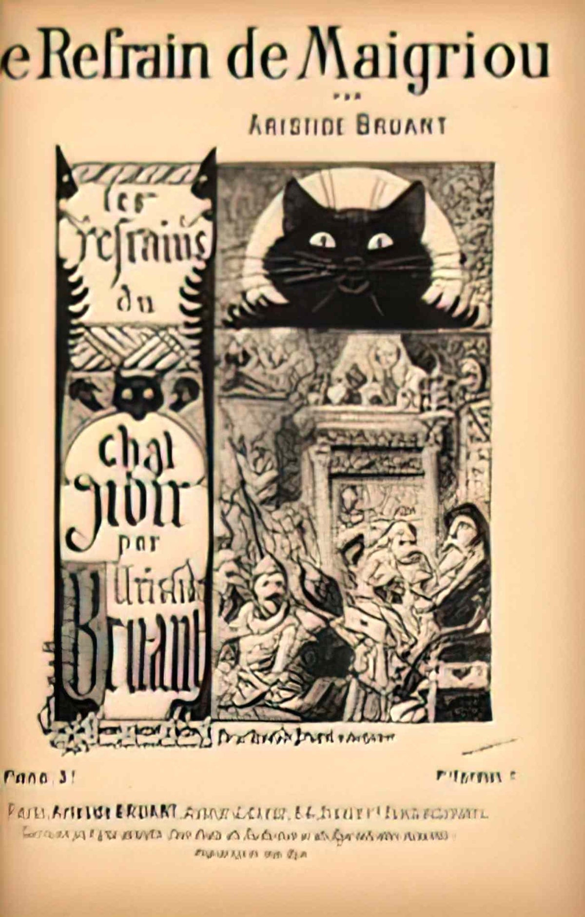 Theophile Steinlen le refrain de maigriou Art A4 Photo Print