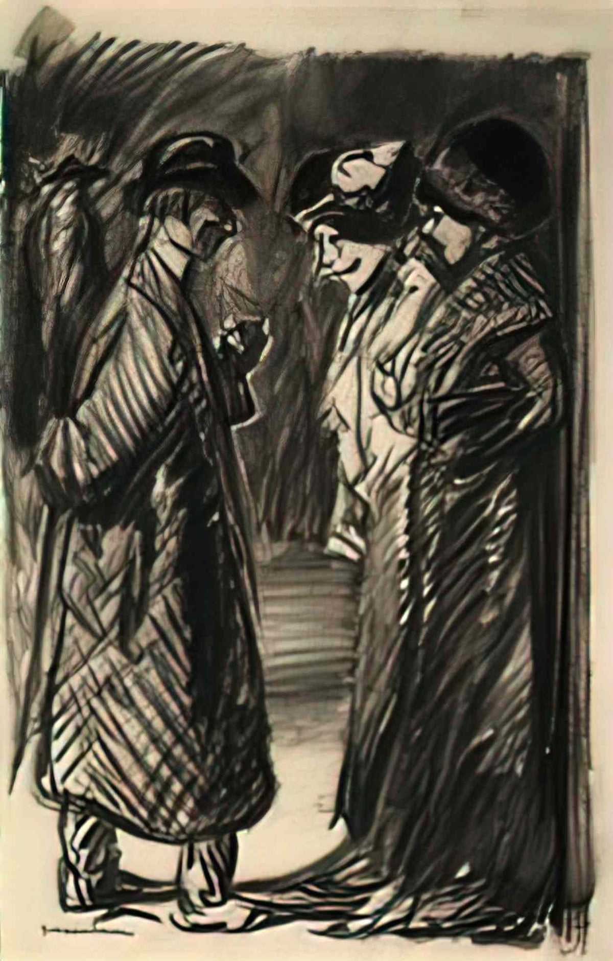 Theophile Steinlen le rencontre Art A4 Photo Print