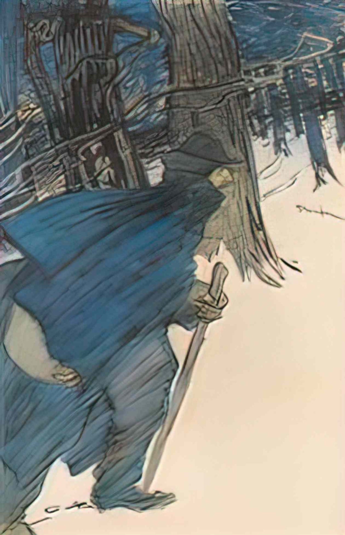 Theophile Steinlen le vagabond Art A4 Photo Print