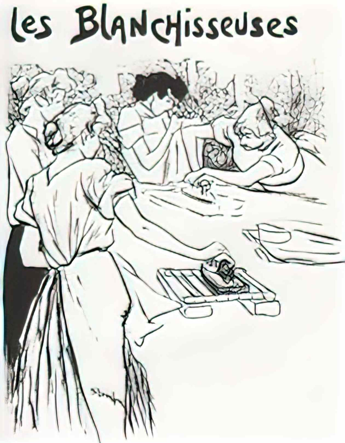 Theophile Steinlen les blanchisseuses 1893 1 Art A4 Photo Print