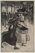 Theophile Steinlen les deux trottins 1902 Art A4 Photo Print