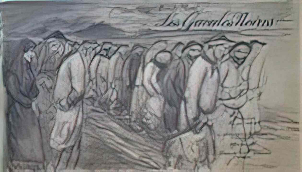 Theophile Steinlen les geules noires 1907 Art A4 Photo Print