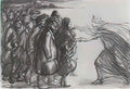 Theophile Steinlen les refugies de la meuse 1915 Art A4 Photo Print