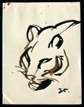 Theophile Steinlen lion 1 Art A4 Photo Print