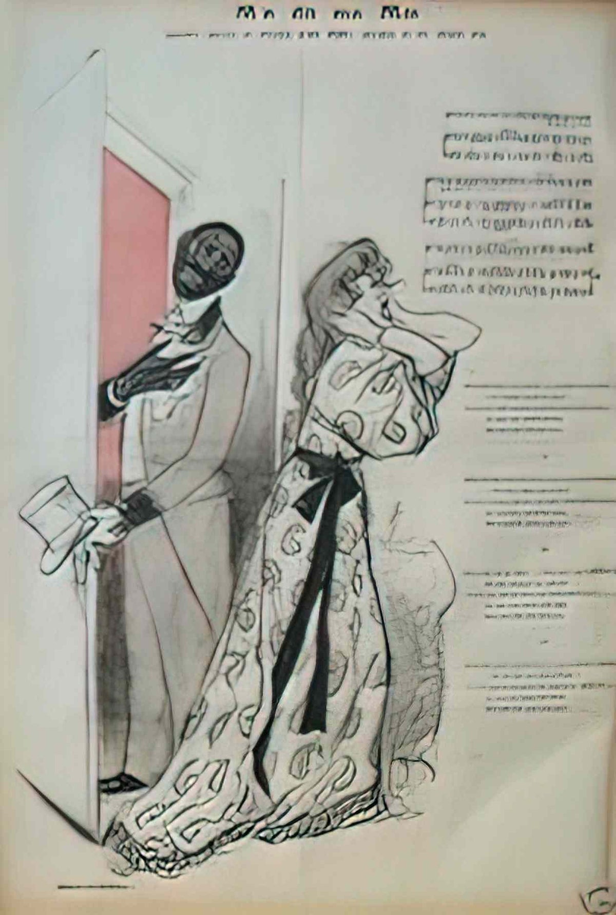 Theophile Steinlen ma dit ma mie 1895 Art A4 Photo Print
