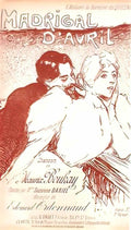 Theophile Steinlen madrigal d avril Art A4 Photo Print