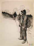 Theophile Steinlen marchand d crayon Art A4 Photo Print