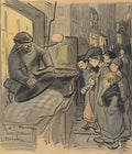Theophile Steinlen marchand de marrons Art A4 Photo Print