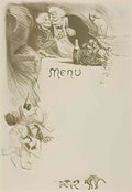 Theophile Steinlen menu henriot 1901 Art A4 Photo Print