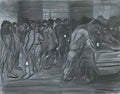 Theophile Steinlen miners with lanterns Art A4 Photo Print