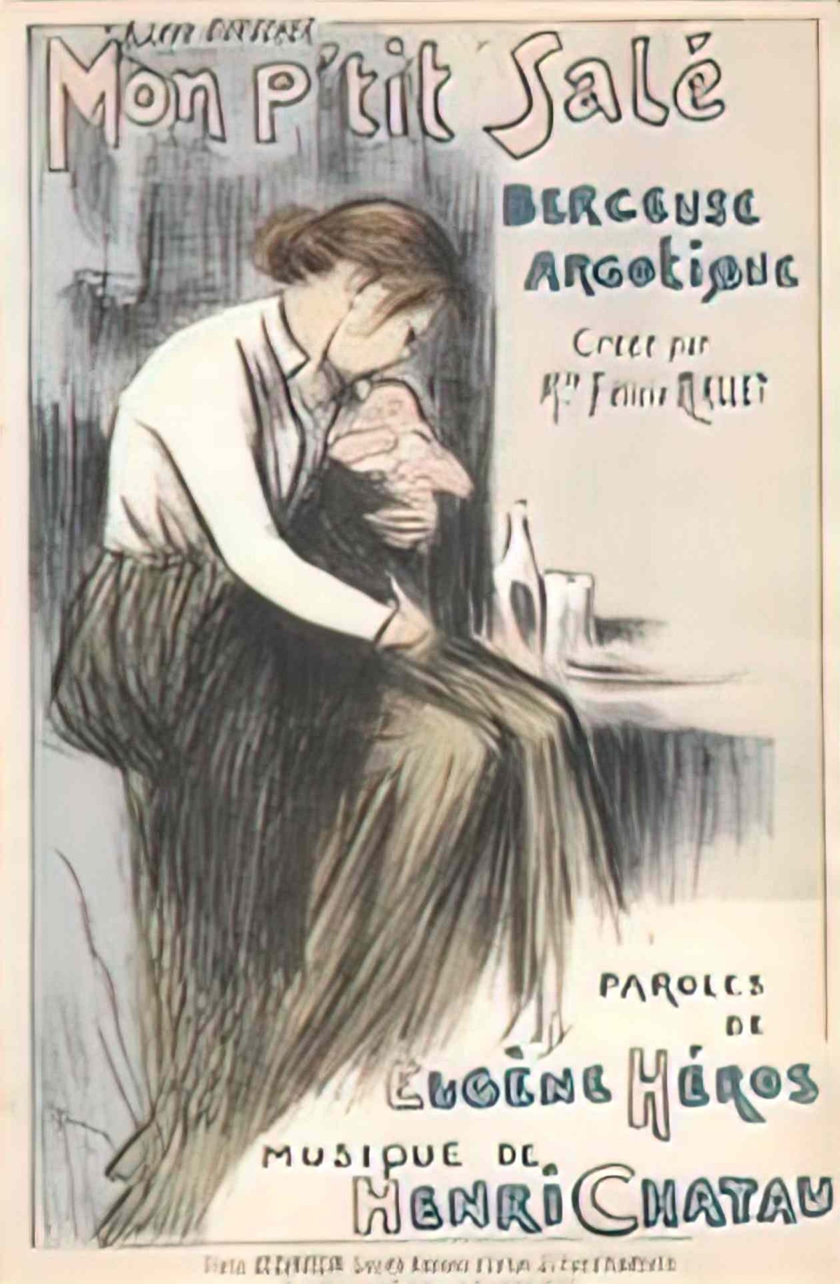 Theophile Steinlen mon petit sale 1891 Art A4 Photo Print
