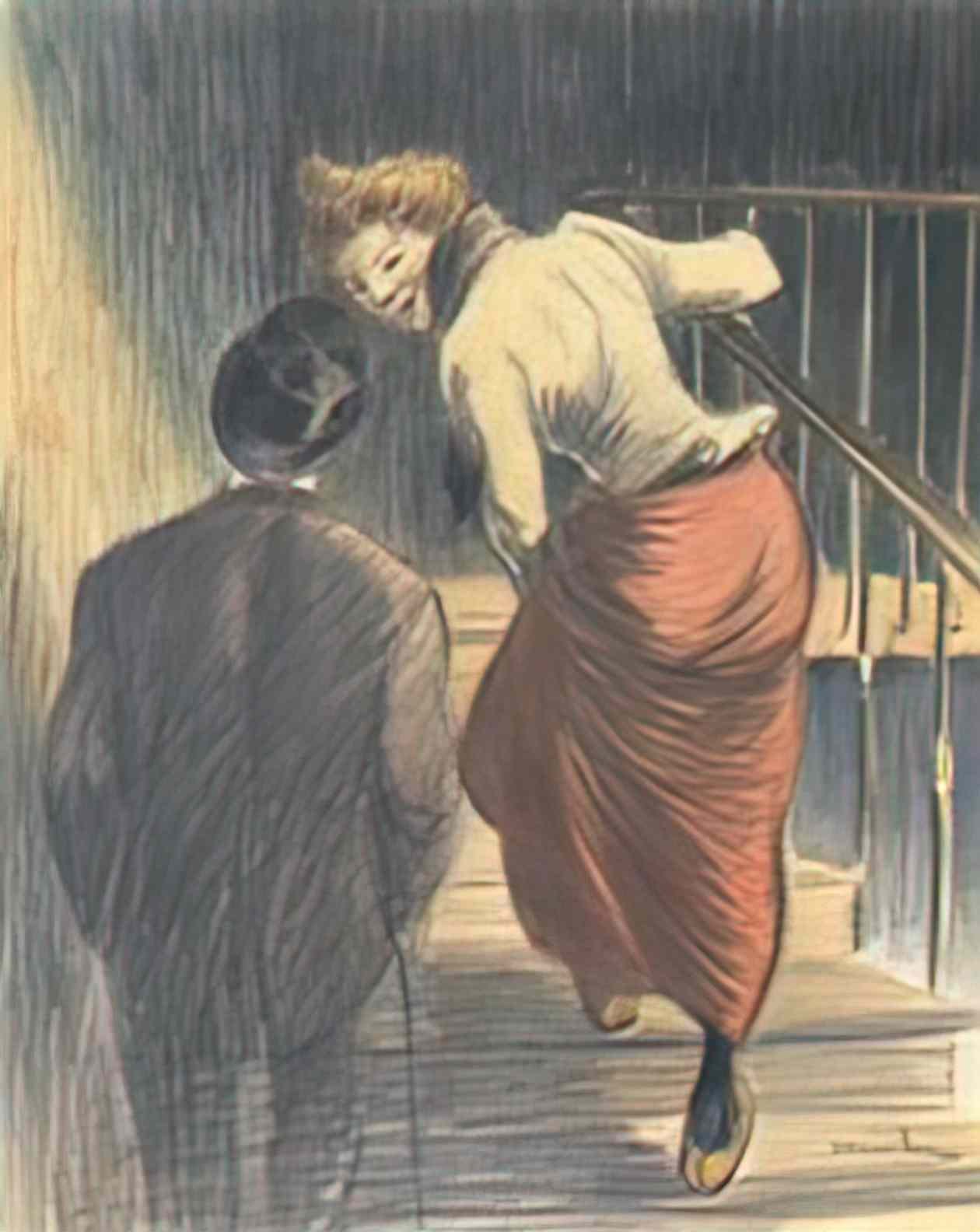 Theophile Steinlen mon premier avril Art A4 Photo Print