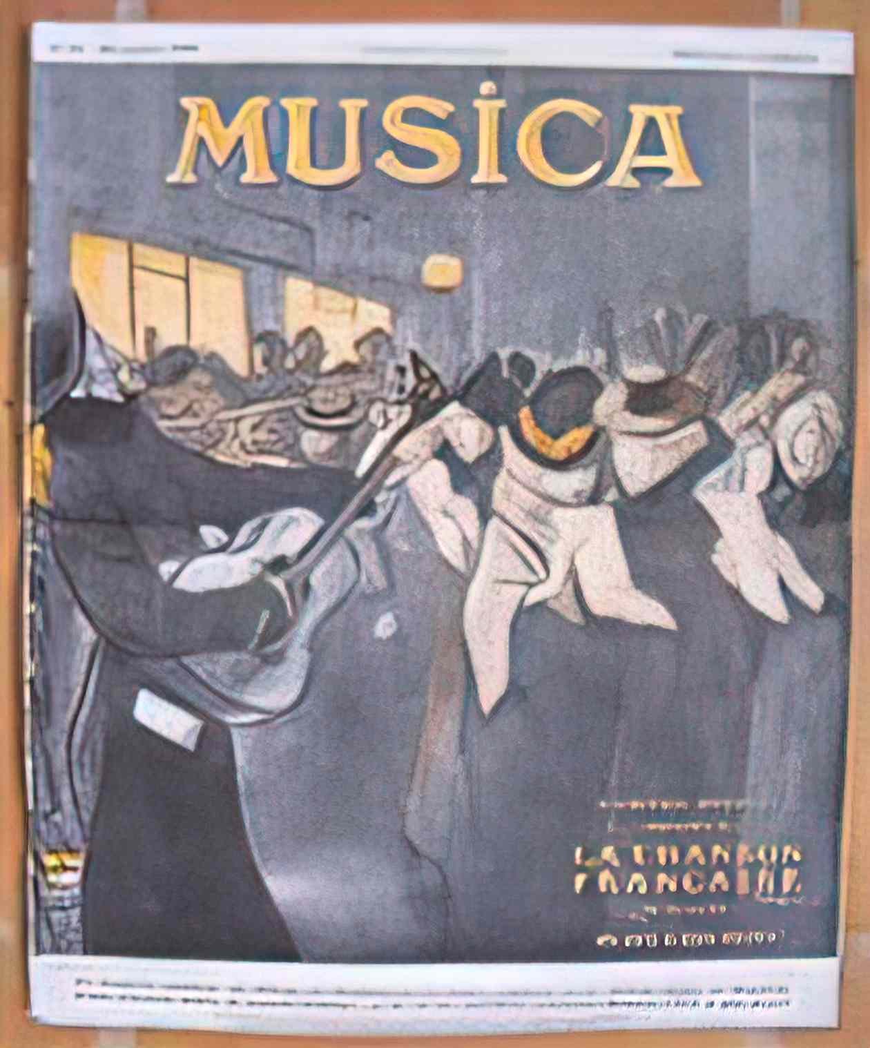 Theophile Steinlen musica 1908 Art A4 Photo Print