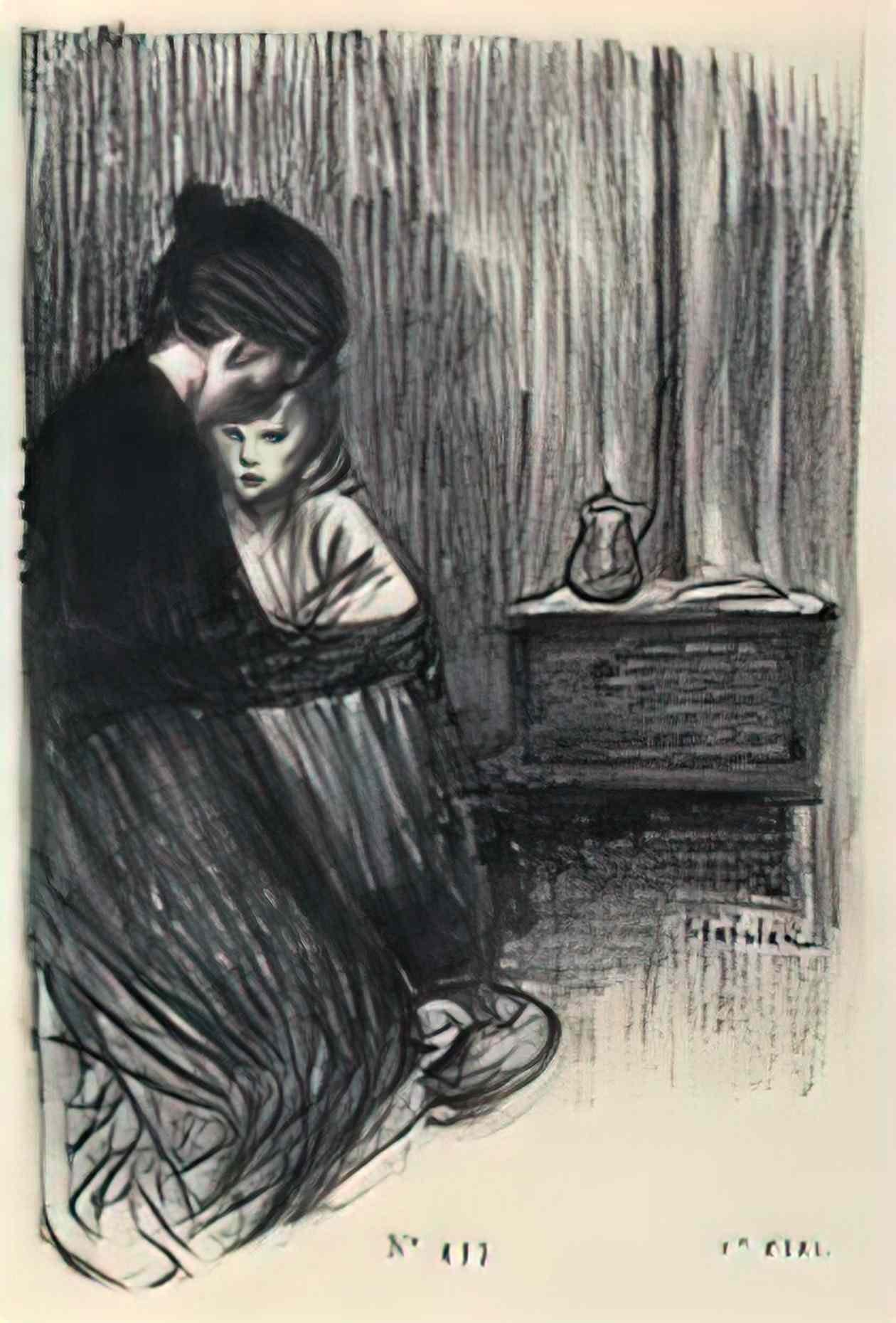 Theophile Steinlen noel 1894 Art A4 Photo Print