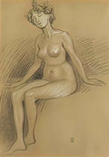 Theophile Steinlen nu Art A4 Photo Print