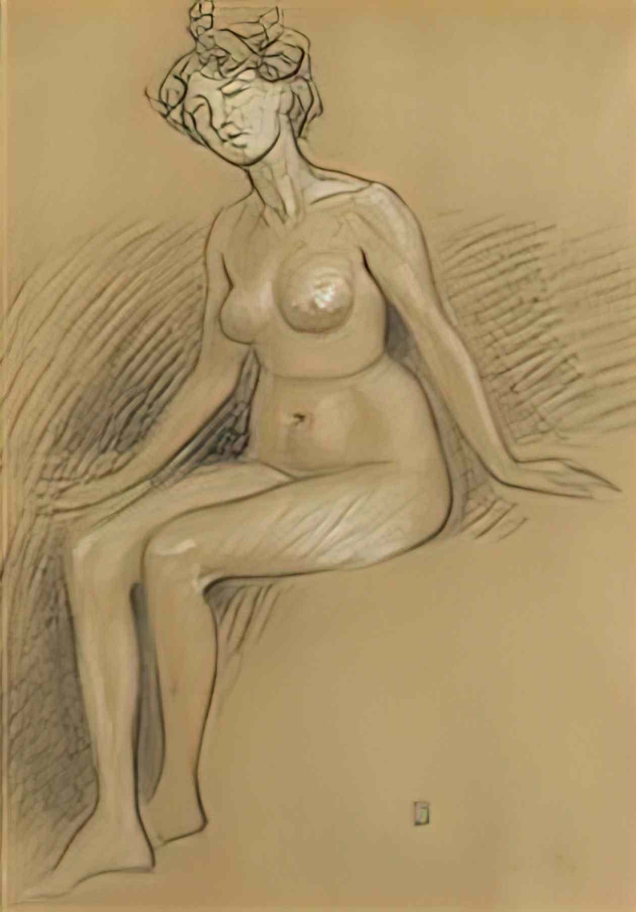 Theophile Steinlen nu Art A4 Photo Print