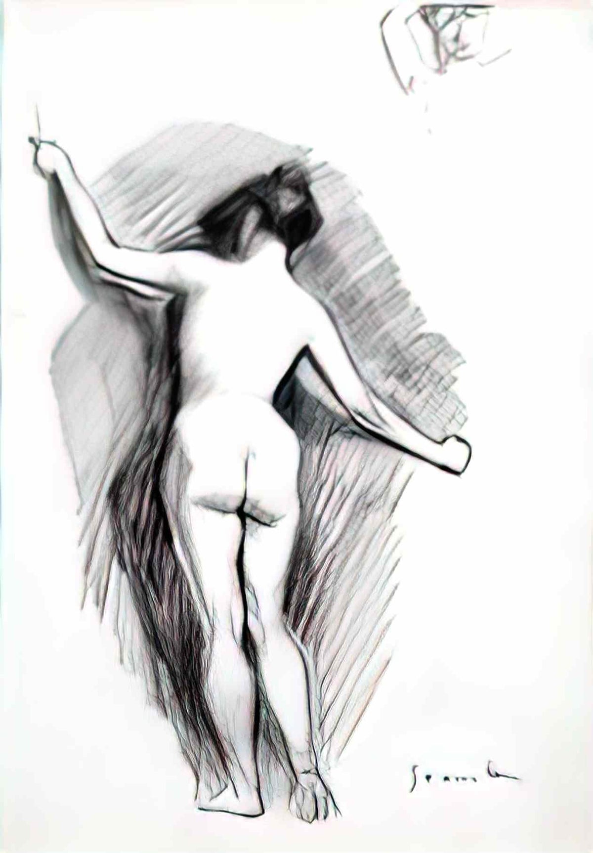 Theophile Steinlen nude 1 Art A4 Photo Print