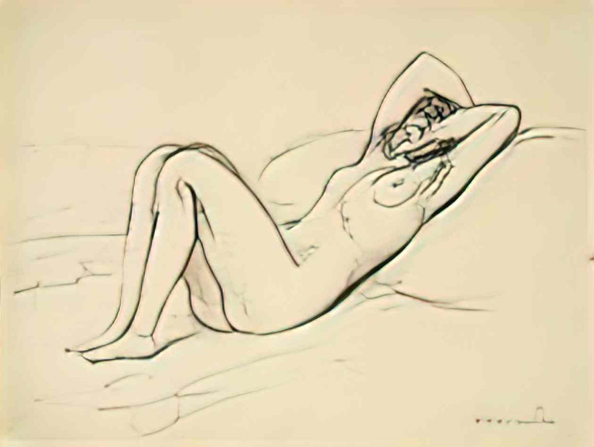 Theophile Steinlen nude Art A4 Photo Print