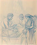 Theophile Steinlen organ player Art A4 Photo Print