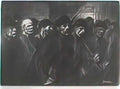 Theophile Steinlen ouvriers sortant de l usine 1903 Art A4 Photo Print