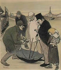 Theophile Steinlen paysage de barriere Art A4 Photo Print