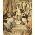 Theophile Steinlen people at the cafe Art A4 Photo Print