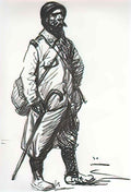 Theophile Steinlen permissionaire tenant une canne 1916 Art A4 Photo Print