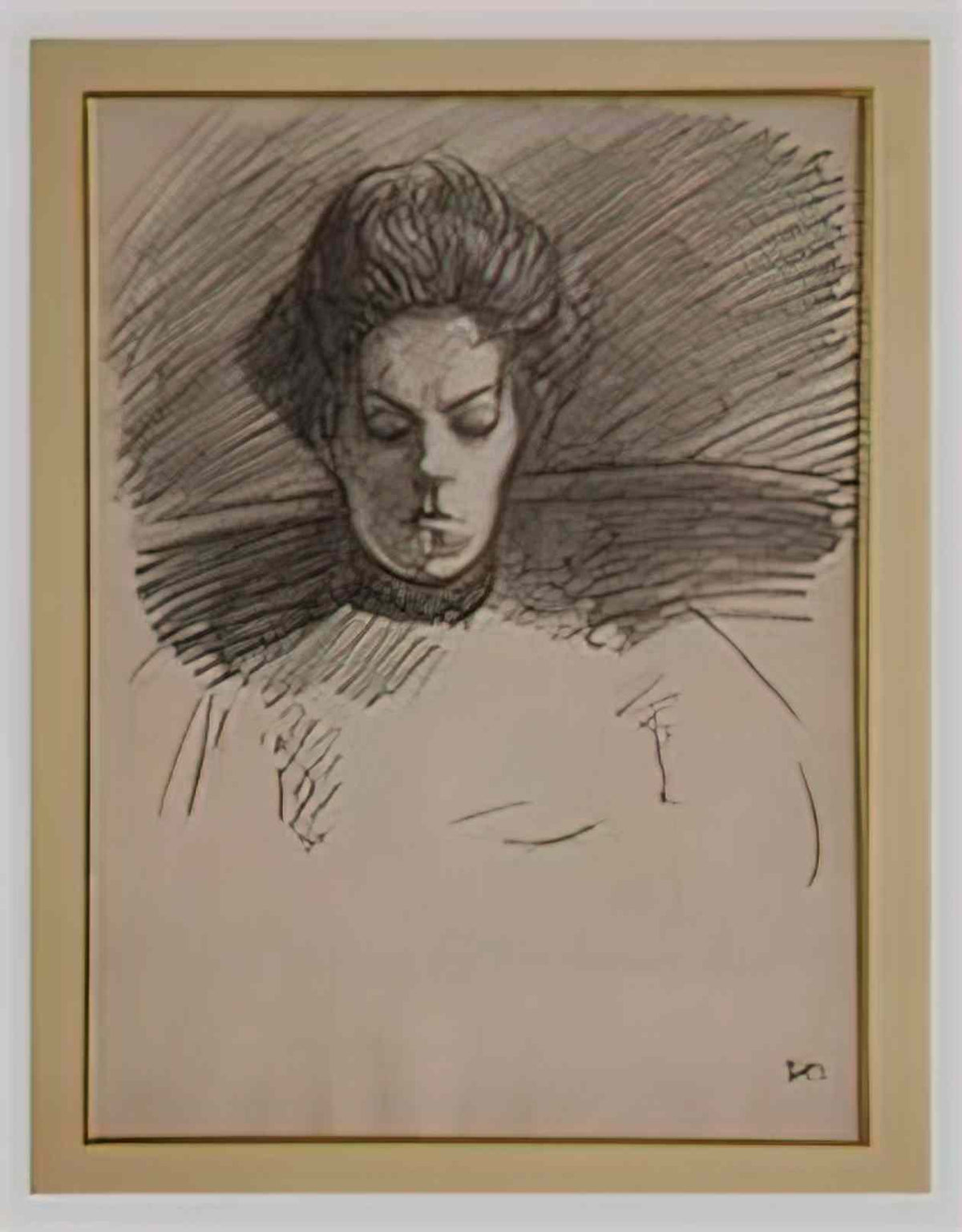 Theophile Steinlen portrait de madame steinlen Art A4 Photo Print