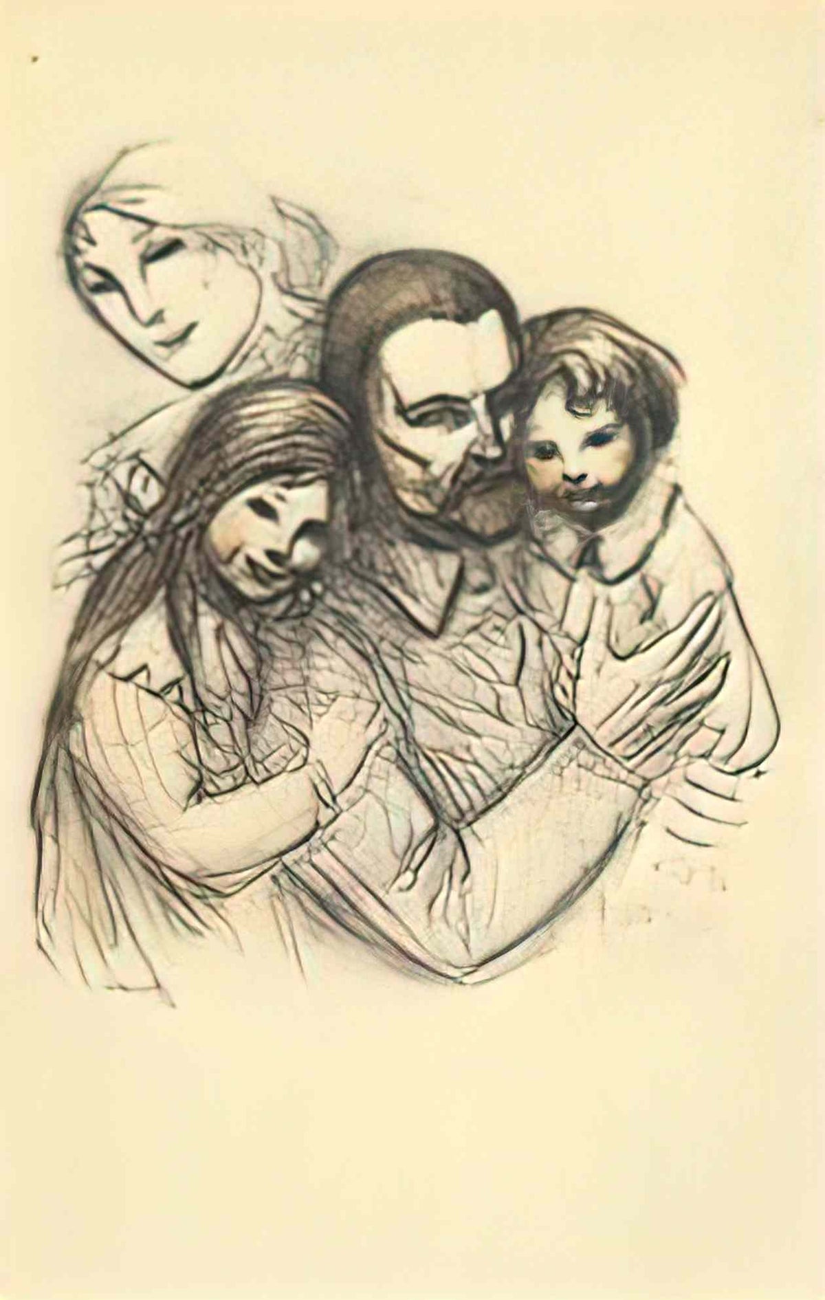 Theophile Steinlen pret d honneur aux aveugles 1917 3 Art A4 Photo Print