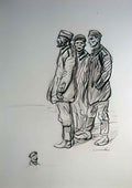 Theophile Steinlen prisonniers boches 1916 Art A4 Photo Print