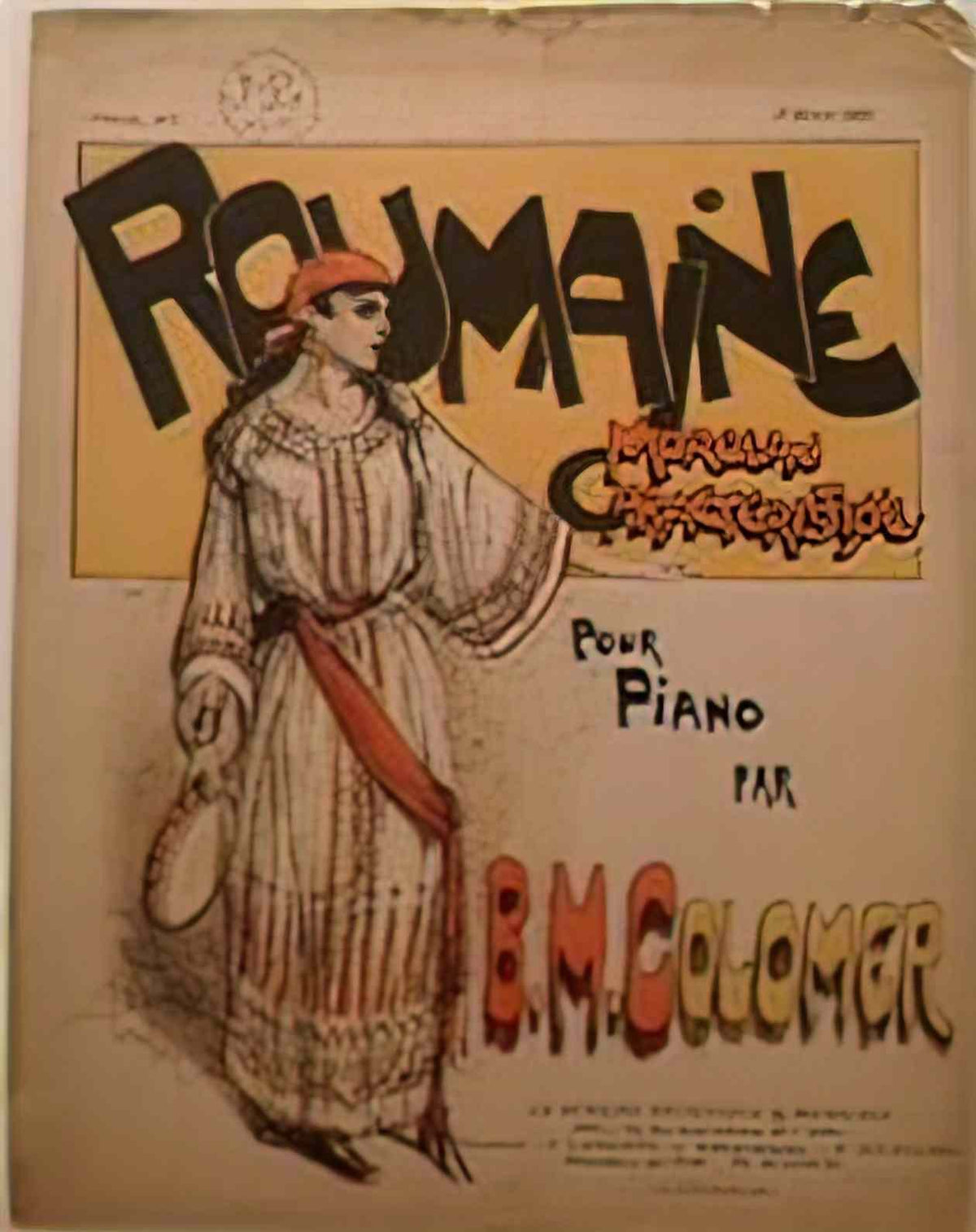 Theophile Steinlen roumaine 1889 Art A4 Photo Print