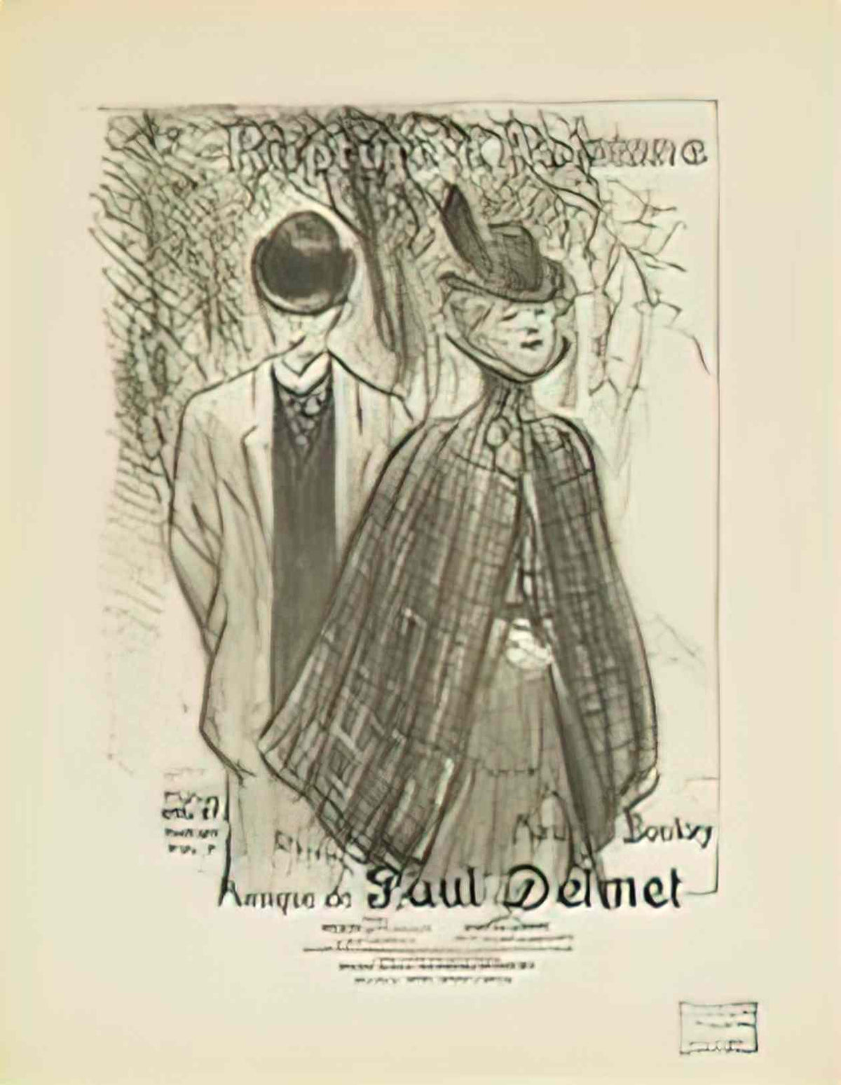 Theophile Steinlen rupture d automne 1899 Art A4 Photo Print