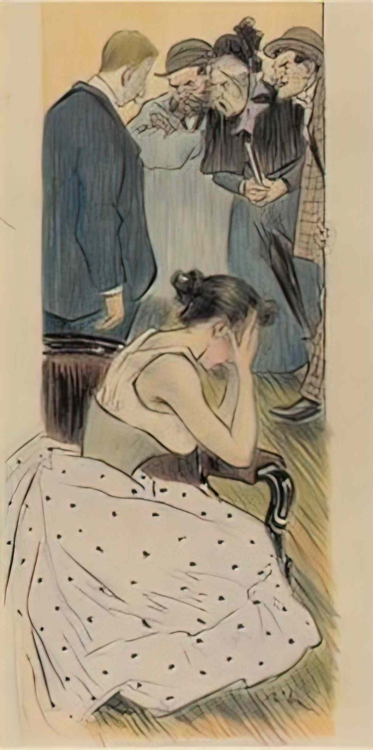 Theophile Steinlen sa famille Art A4 Photo Print