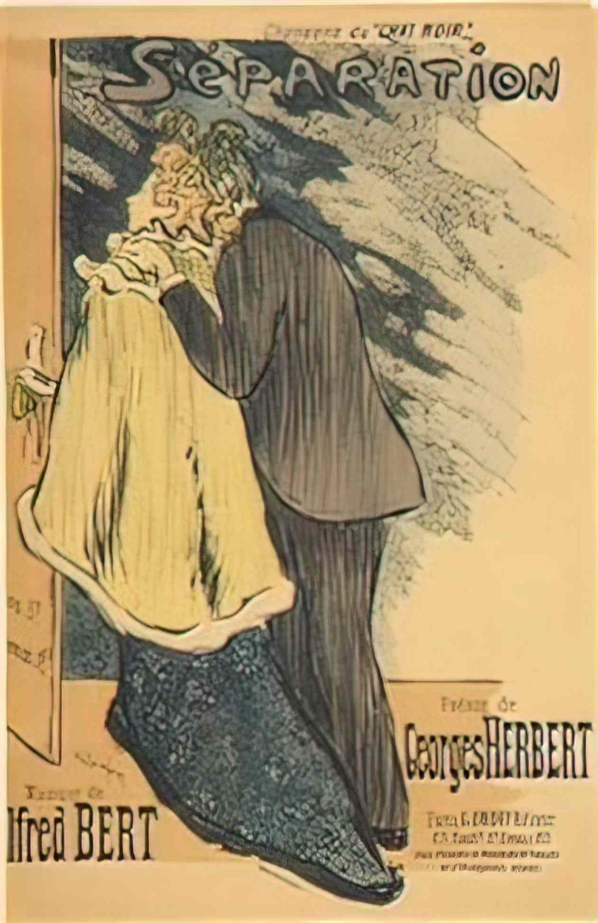 Theophile Steinlen separation 1892 1 Art A4 Photo Print