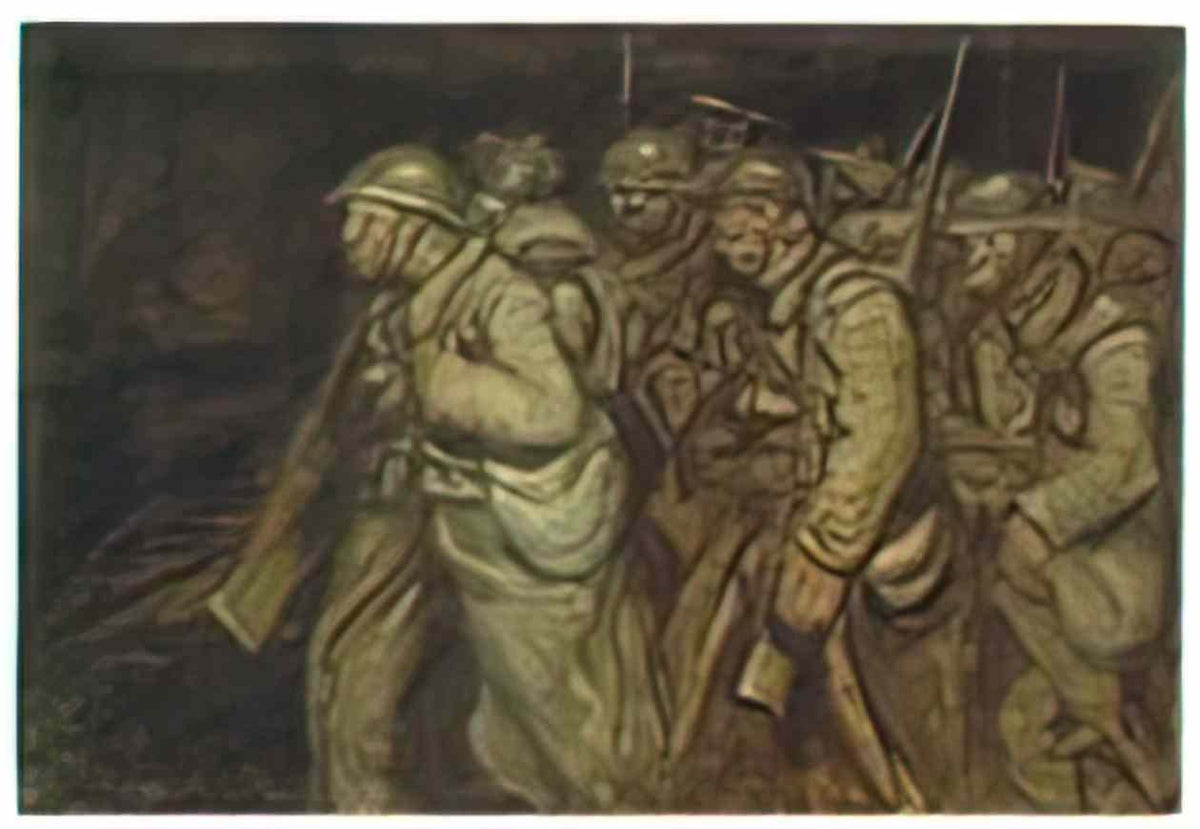 Theophile Steinlen soldiers 1916 Art A4 Photo Print