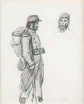 Theophile Steinlen soldiers Art A4 Photo Print