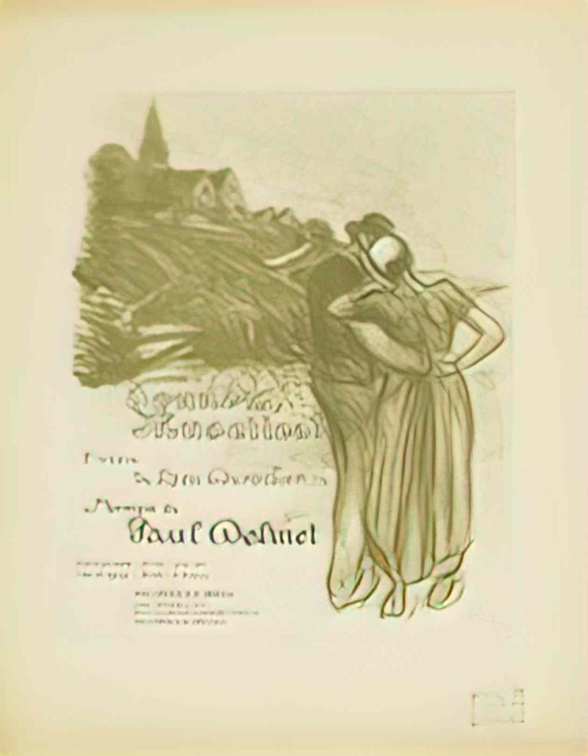 Theophile Steinlen sonnez musettes 1899 Art A4 Photo Print