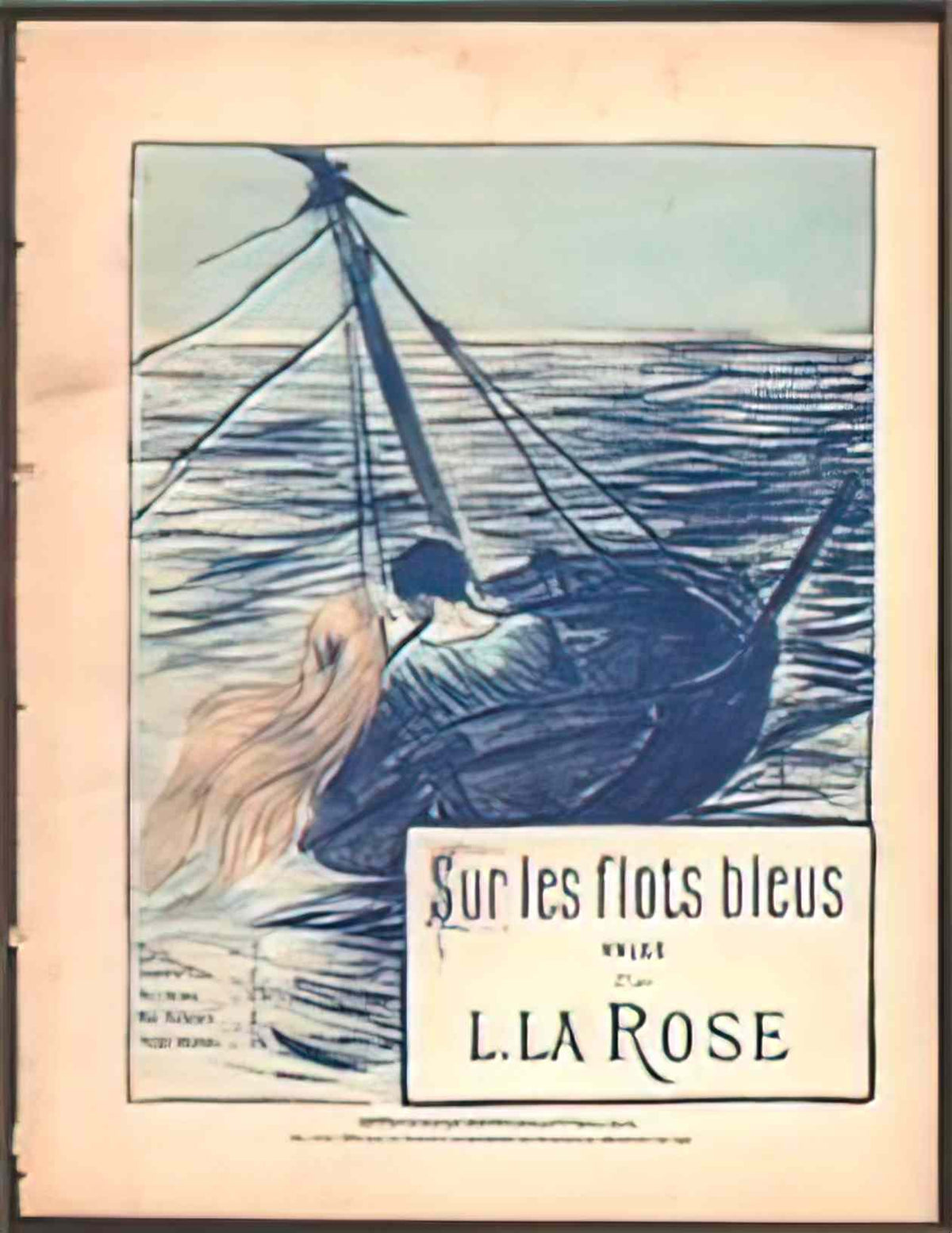 Theophile Steinlen sur les flots bleux 7186 Art A4 Photo Print